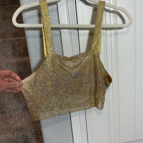 Santa Brands Sparkle Milano Golden Short Top - Picture 4 of 8